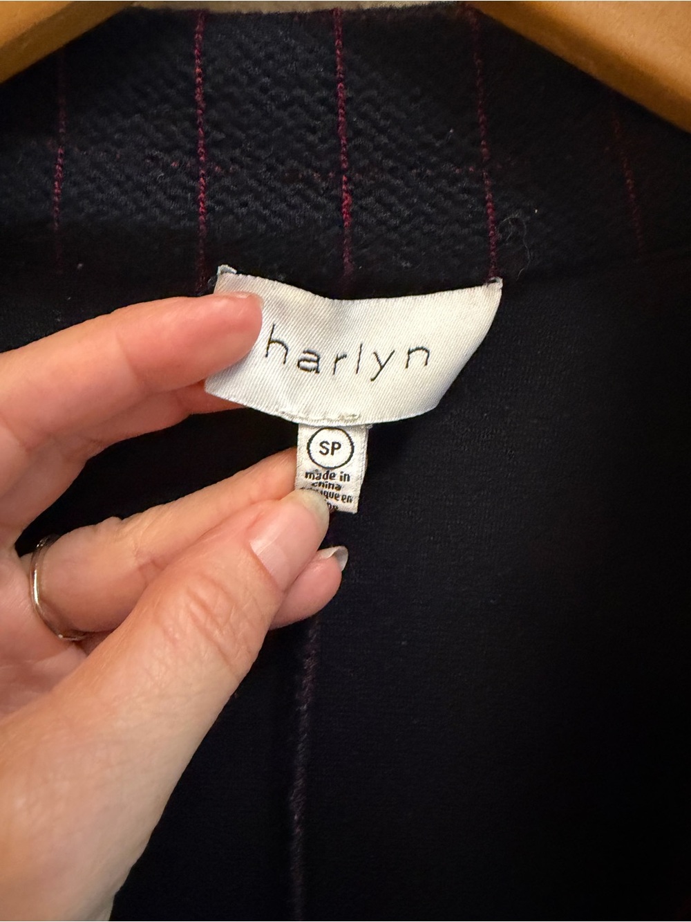 Harlyn Anthropologie Women's Navy Blue Red Stripe Jacket_Small - Picture 5 of 7